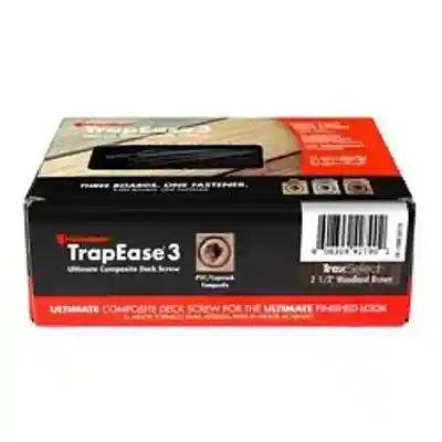 TRAPEASE-3 WOODLAND BROWN TREX SELECT SCREWS (75 COUNT) #9 X 2-1/2" TORX® TTAP® DRIVE - Arlington Coal & Lumber