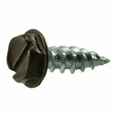 #8 X 1/2" BROWN HEX SCREW 100-CT/BOX - Arlington Coal & Lumber
