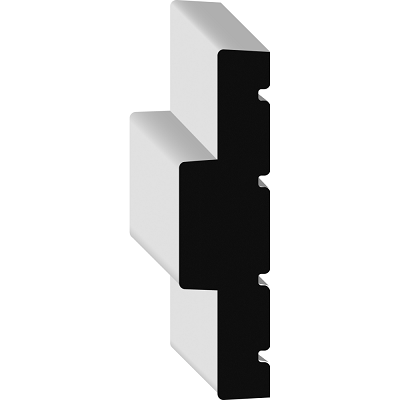 Main 1 - 4-5/8" P&FJ DOUBLE RABBETED KD DOOR FRAME JAMB; UP TO 3/4X6/8  ** NOTE: PRIMED & F/J ** - Arlington Coal & Lumber