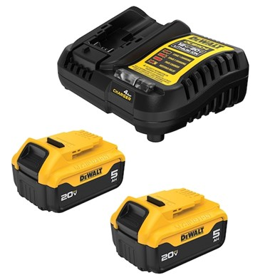 Main 3 - DEWALT DCB205-2C 20V MAX 5AH BATTERY 2PK W/ DCB1104 CHARGER KIT - Arlington Coal & Lumber