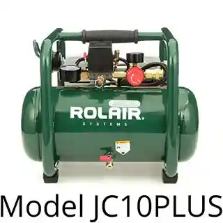 Main 2 - ROLAIR 1 H/P 2.5 GALLON (2.4 CFM @ 90 PSI) AIR COMPRESSOR JC10-PLUS - Arlington Coal & Lumber