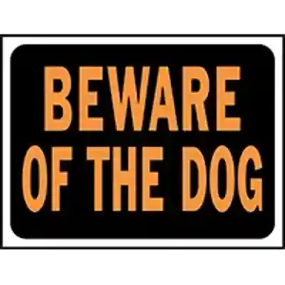 3002 BEWARE OF DOG SIGN - Arlington Coal & Lumber