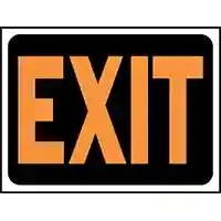 Main 2 - 3003 EXIT PLASTIC HYGLO SIGN SIGN EXIT HYGLO 9X12IN PLASTIC - Arlington Coal & Lumber