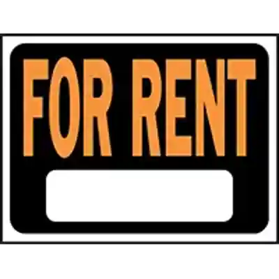 SIGN FOR RENT 9X12IN PLASTIC - Arlington Coal & Lumber