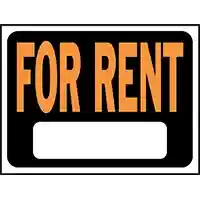 Main 2 - SIGN FOR RENT 9X12IN PLASTIC - Arlington Coal & Lumber