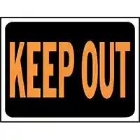 Main 2 - 3010 KEEP OUT PLAST HYGLO SIGN - Arlington Coal & Lumber