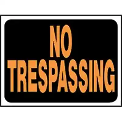 SIGN NO TRESPASSING PLASTIC - Arlington Coal & Lumber