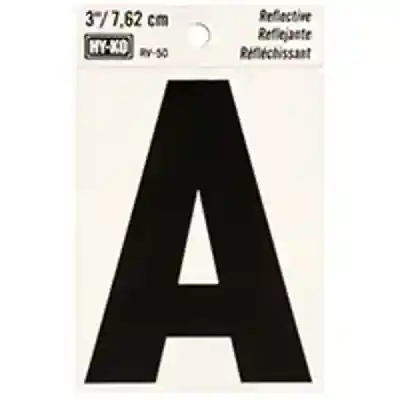 LETTER HOUSE A 3IN REFL BLK - Arlington Coal & Lumber