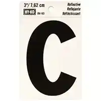 Main 1 - LETTER HOUSE C 3IN REFL BLK - Arlington Coal & Lumber