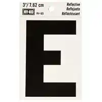 Main 1 - LETTER HOUSE E 3IN REFL BLK - Arlington Coal & Lumber