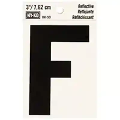 LETTER HOUSE F 3IN REFL BLK - Arlington Coal & Lumber