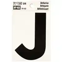Main 1 - LETTER HOUSE J 3IN REFL BLK - Arlington Coal & Lumber