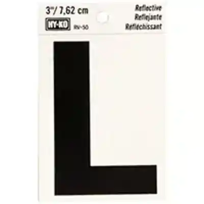 LETTER HOUSE L 3IN REFL BLK - Arlington Coal & Lumber