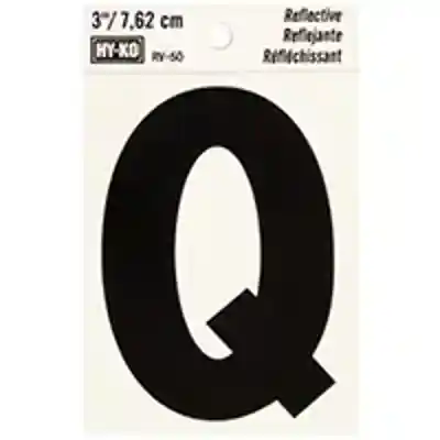 LETTER HOUSE Q 3IN REFL BLK - Arlington Coal & Lumber
