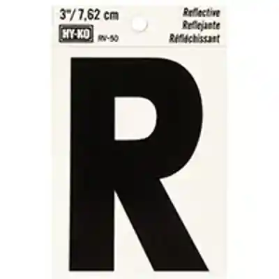 LETTER HOUSE R 3IN REFL BLK - Arlington Coal & Lumber