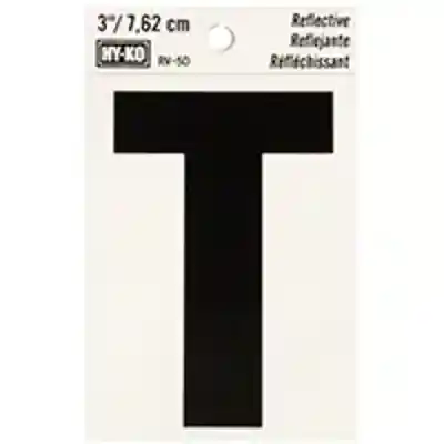 LETTER HOUSE T 3IN REFL BLK - Arlington Coal & Lumber