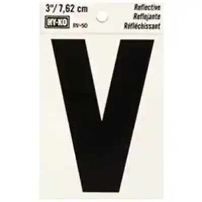 LETTER HOUSE V 3IN REFL BLK - Arlington Coal & Lumber