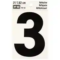 Main 1 - NUMBER HOUSE 3 3IN REFL BLK - Arlington Coal & Lumber