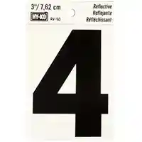 Main 1 - NUMBER HOUSE 4 3IN REFL BLK - Arlington Coal & Lumber