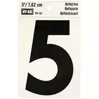 Main 1 - NUMBER HOUSE 5 3IN REFL BLK - Arlington Coal & Lumber