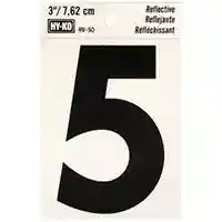 Main 1 - NUMBER HOUSE 5 3IN REFL BLK - Arlington Coal & Lumber