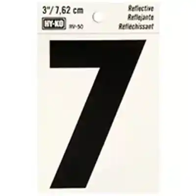 NUMBER HOUSE 7 3IN REFL BLK - Arlington Coal & Lumber