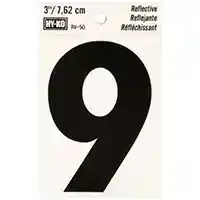 Main 1 - NUMBER HOUSE 9 3IN REFL BLK - Arlington Coal & Lumber
