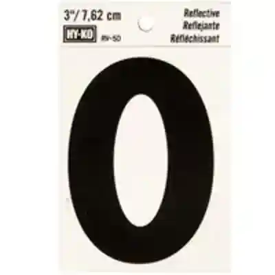 NUMBER HOUSE 0 3IN REFL BLK - Arlington Coal & Lumber