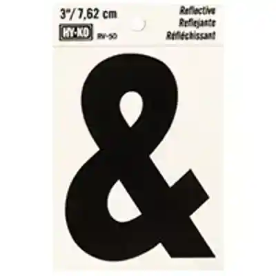 SYMBOL AMPERSAND 3IN BLK/SLV - Arlington Coal & Lumber