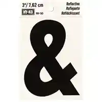 Main 2 - SYMBOL AMPERSAND 3IN BLK/SLV - Arlington Coal & Lumber