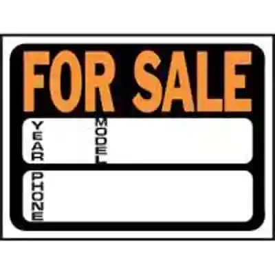 SIGN AUTO FOR SALE 9X12IN PLST - Arlington Coal & Lumber