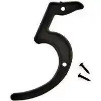 Main 1 - 3-D PLASTIC NUMBER HOUSE #5 PLASTIC 4IN BLK - Arlington Coal & Lumber