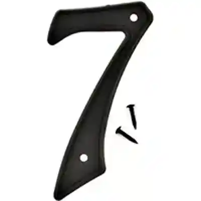 3-D PLASTIC NUMBER HOUSE #7 PLASTIC 4IN BLK - Arlington Coal & Lumber