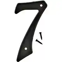 Main 1 - 3-D PLASTIC NUMBER HOUSE #7 PLASTIC 4IN BLK - Arlington Coal & Lumber