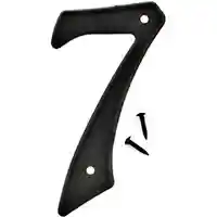 Main 1 - 3-D PLASTIC NUMBER HOUSE #7 PLASTIC 4IN BLK - Arlington Coal & Lumber