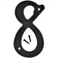 Main 1 - 3-D PLASTIC NUMBER HOUSE #8 PLASTIC 4IN BLK - Arlington Coal & Lumber