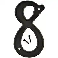 Main 1 - 3-D PLASTIC NUMBER HOUSE #8 PLASTIC 4IN BLK - Arlington Coal & Lumber