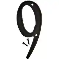 Main 1 - 3-D PLASTIC NUMBER HOUSE #9 PLASTIC 4IN BLK - Arlington Coal & Lumber