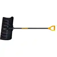 Main 1 - TRUE TEMPER 24" POLY SNOW SHOVEL PUSHER WITH STEEL HANDLE & METAL STRIP (1603500) - Arlington Coal & Lumber
