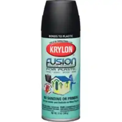 PAINT SPRAY PLSTC SAT BLK 12OZ - Arlington Coal & Lumber