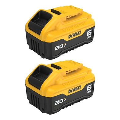 Main 2 - DEWALT DCB206-2 20V MAX 6AH BATTERY 2PK - Arlington Coal & Lumber