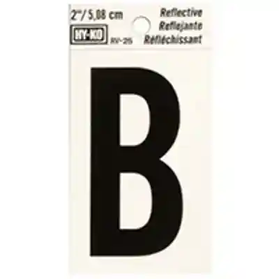 RV-25/B REFL LETTER B 2IN - Arlington Coal & Lumber