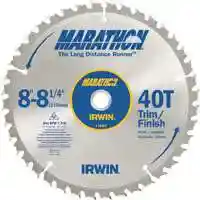 Main 2 - IRWIN MARTHON 8-8-1/4 40THT TRIM SAW BLADE - Arlington Coal & Lumber