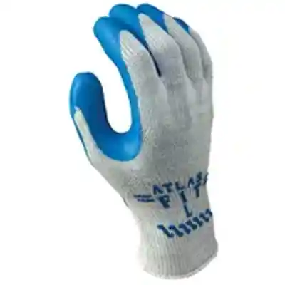 GLOVE GRAY W/BLUE COATING MED - Arlington Coal & Lumber