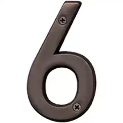 NUMBER HOUSE 6 SB 4IN OLD BRZ - Arlington Coal & Lumber