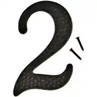 Main 1 - NUMBER HOUSE 2 ALUM 3IN BLACK - Arlington Coal & Lumber