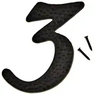 NUMBER HOUSE 3 ALUM 3IN BLACK - Arlington Coal & Lumber