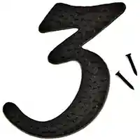 Main 1 - NUMBER HOUSE 3 ALUM 3IN BLACK - Arlington Coal & Lumber