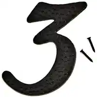 Main 1 - NUMBER HOUSE 3 ALUM 3IN BLACK - Arlington Coal & Lumber