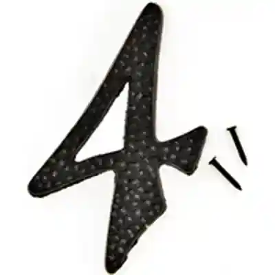 NUMBER HOUSE 4 ALUM 3IN BLACK - Arlington Coal & Lumber